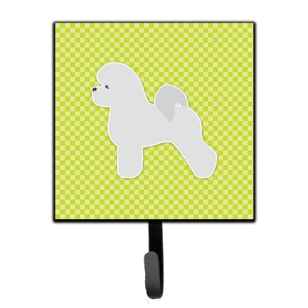 Micasa Bichon Frise Checkerboard Green Leash or Key Holder MI227553